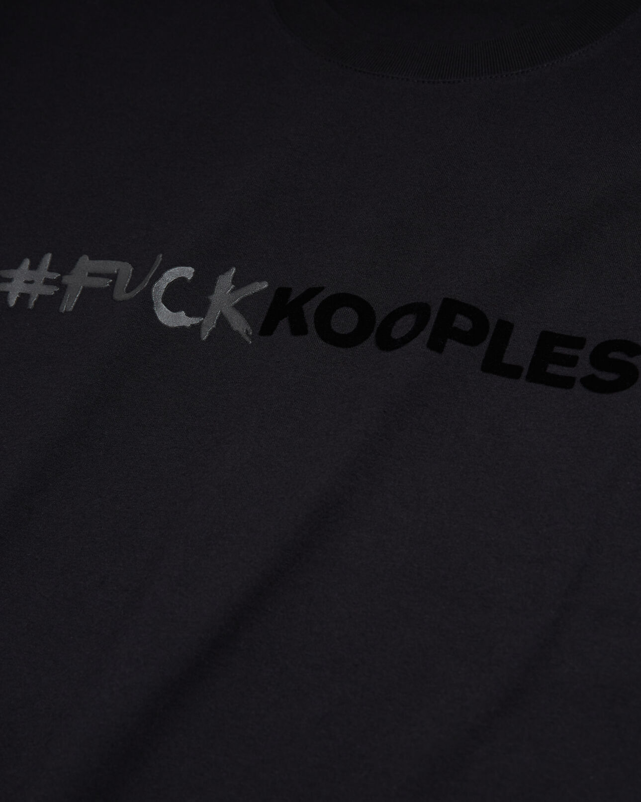 The Kooples HOMME BLACK t-shirt homme logo noir