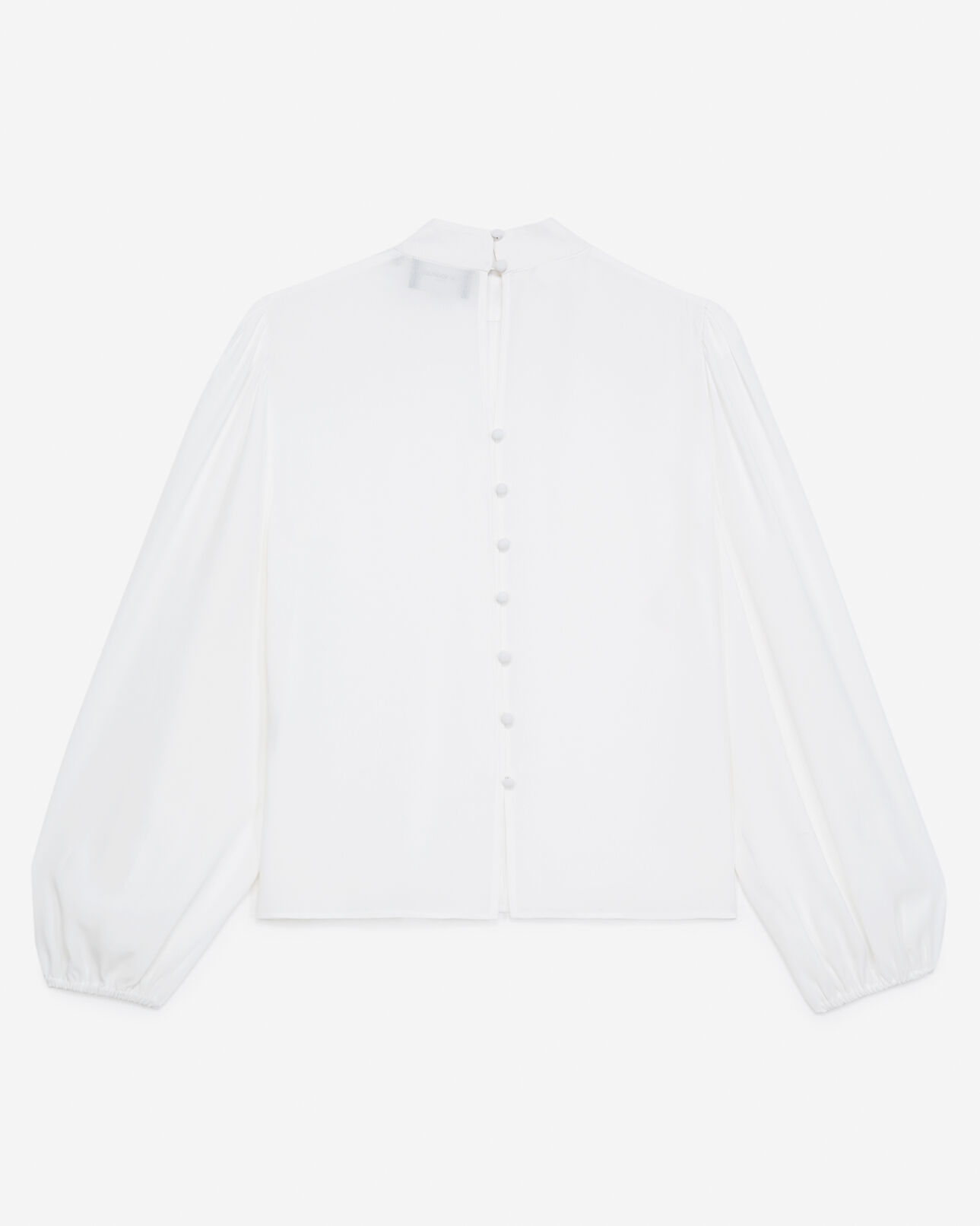 The Kooples MUJER WHITE top fluido blanco cuello alto