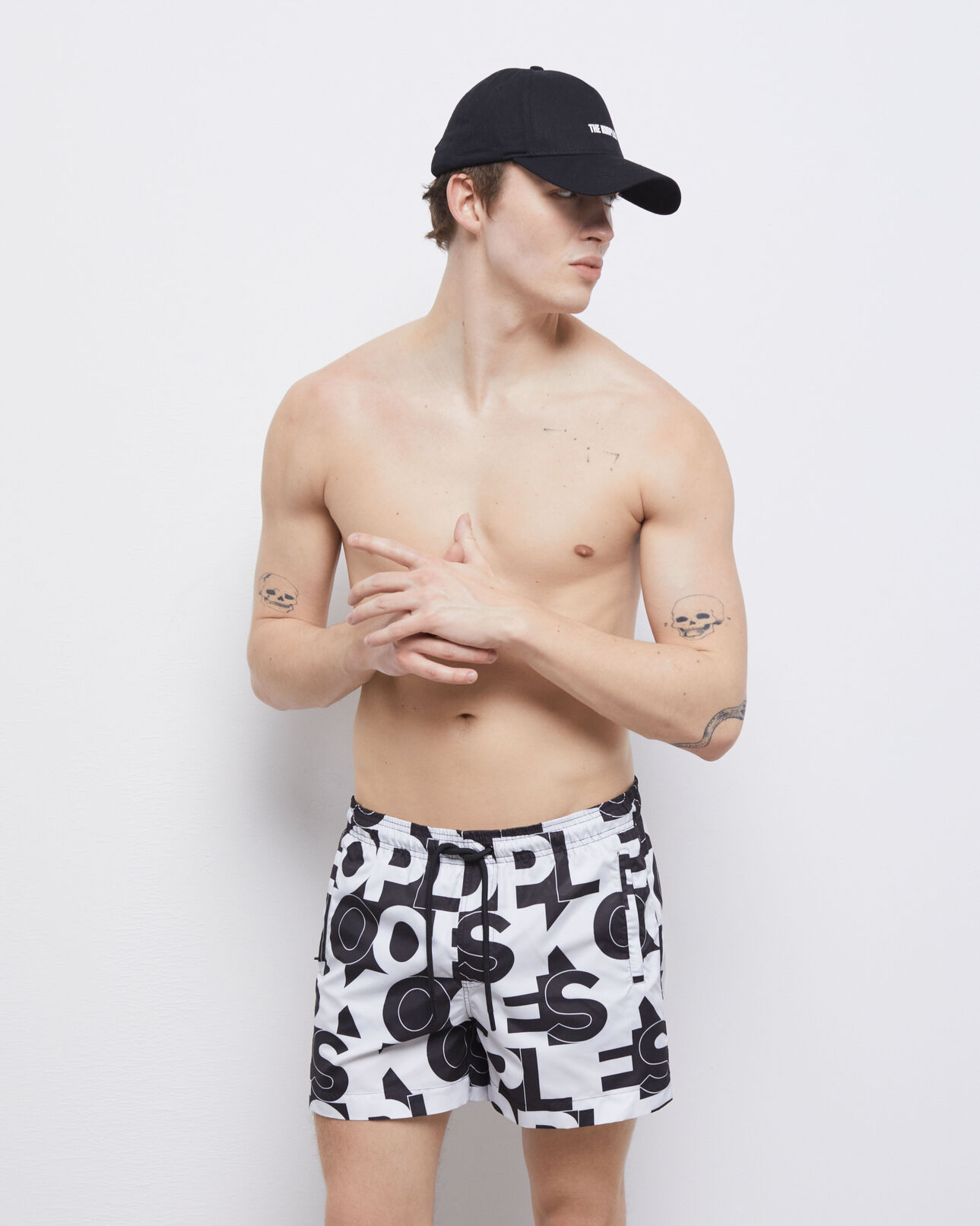 The Kooples MIXED BLACK the kooples black logo cap