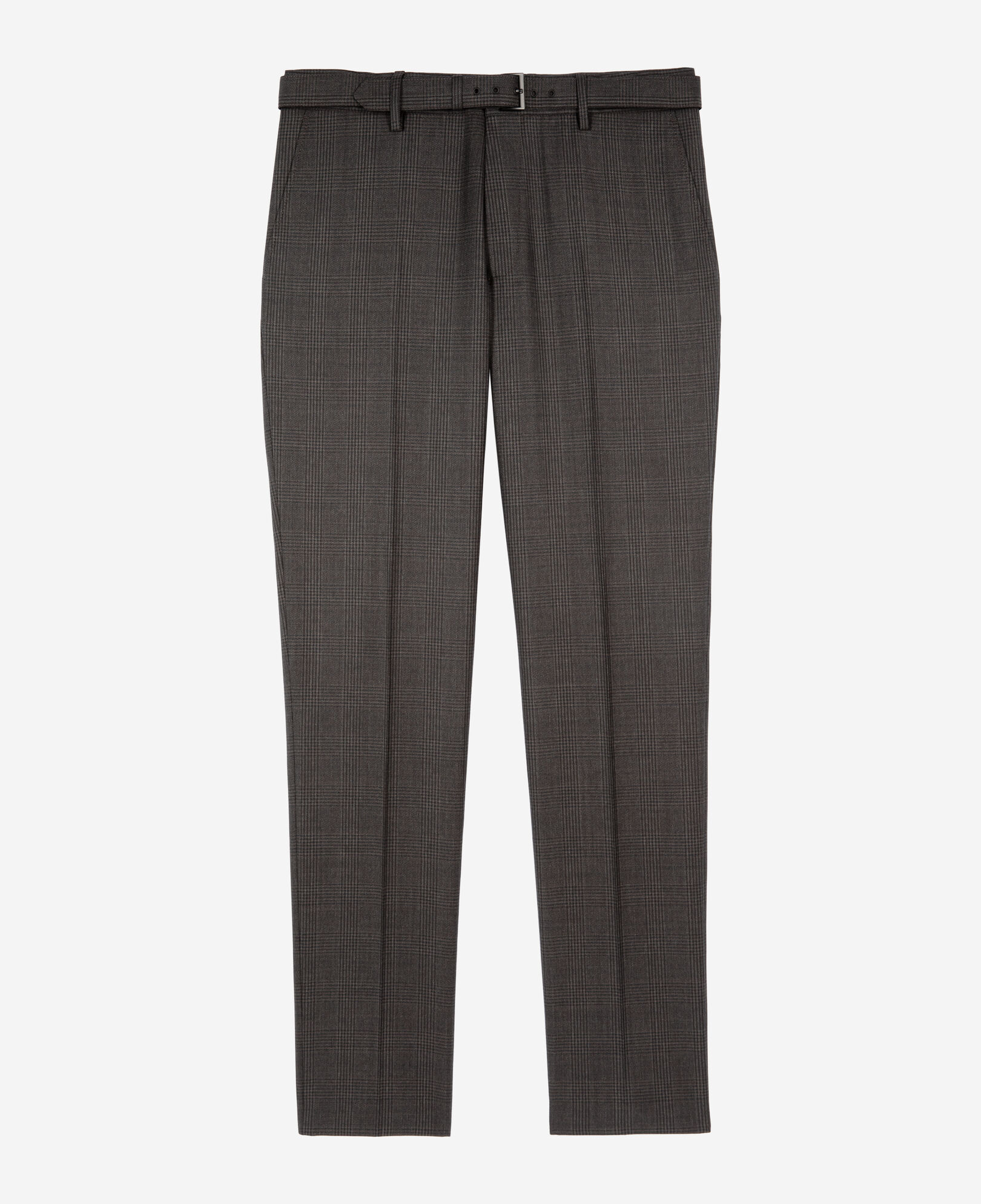 The Kooples MEN DARK GREY gray prince of wales wool suit pants