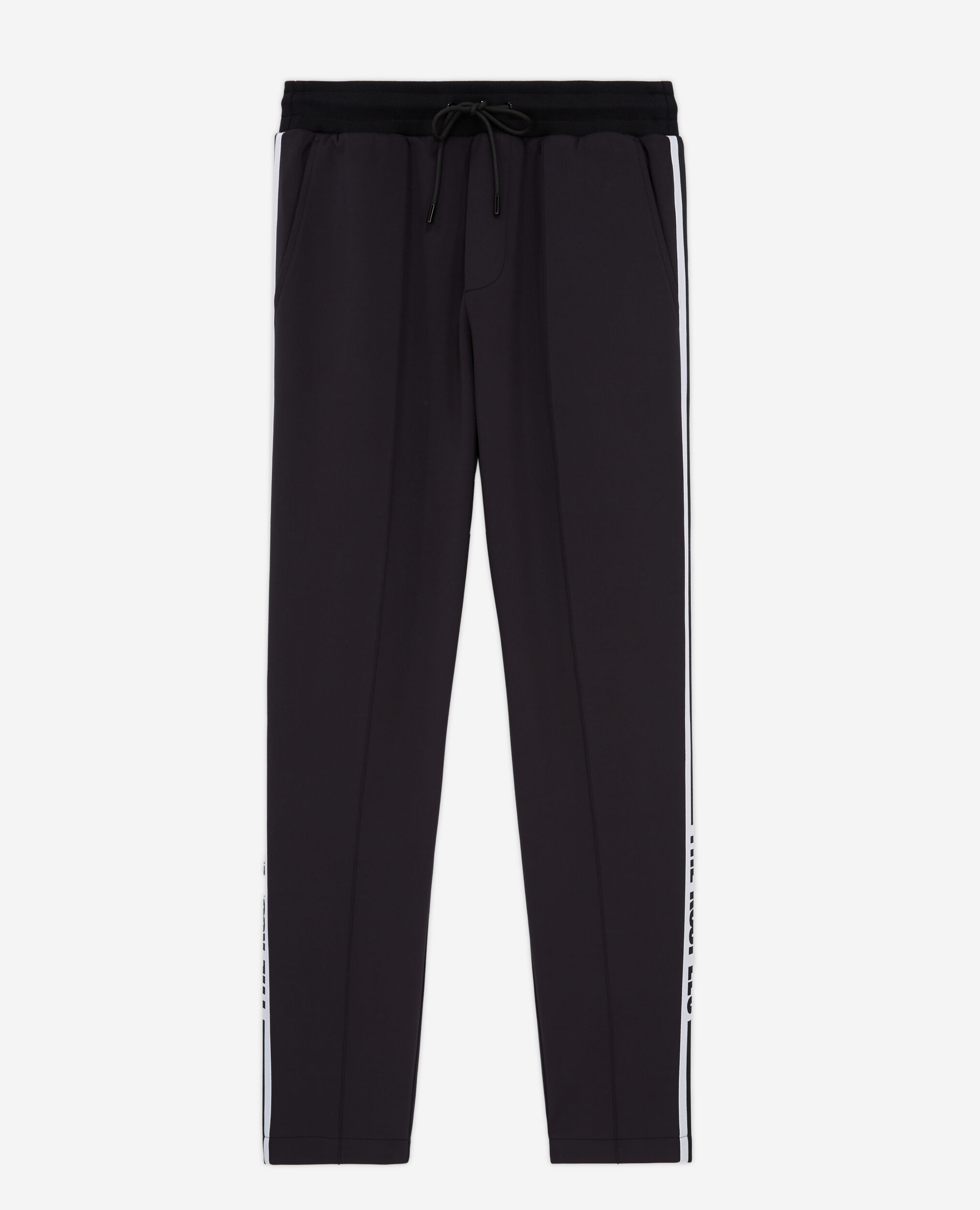 Black logo joggers