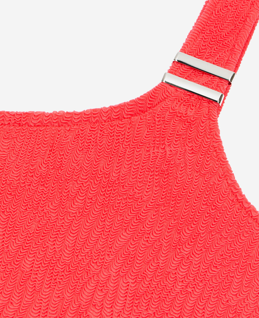 The Kooples WOMEN RED the kooples x luz one-piece asymmetric swimming costume red