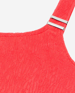 The Kooples WOMEN RED the kooples x luz one-piece asymmetric swimming costume red