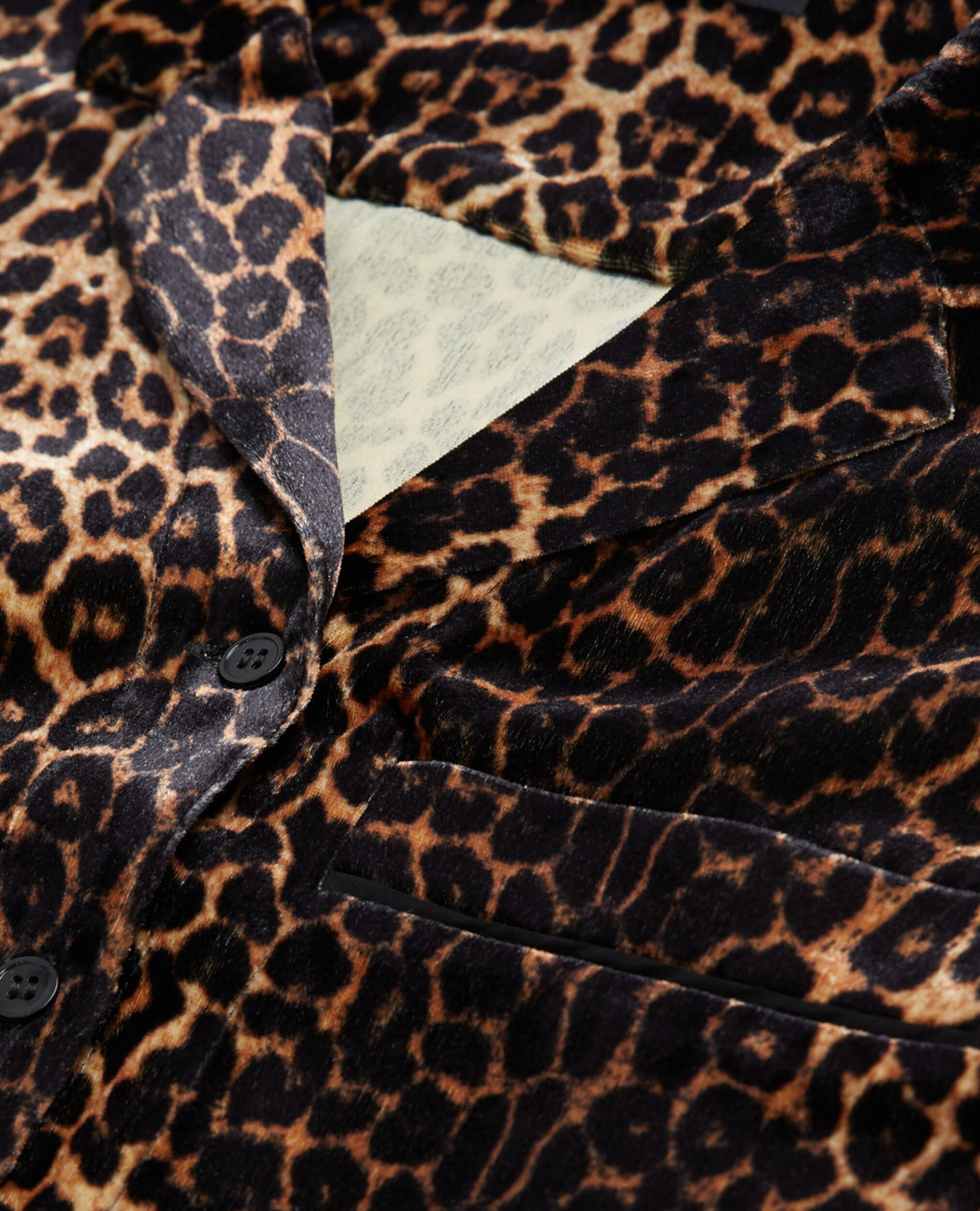 Velvet leopard print shirt, LEOPARD, hi-res image number null