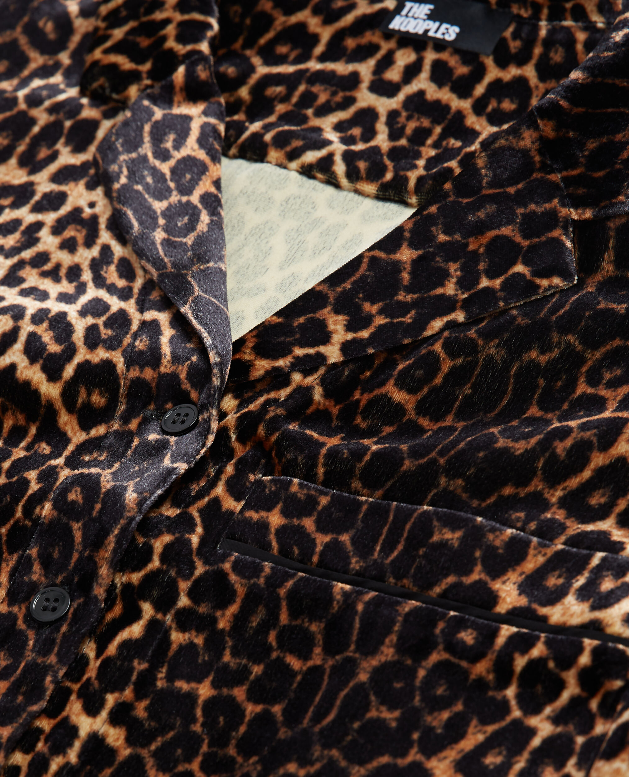 Velvet leopard print shirt, LEOPARD, hi-res image number null