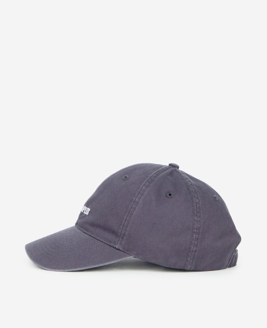 The Kooples MIXED BLUE PETROL blue embroidered logo cap