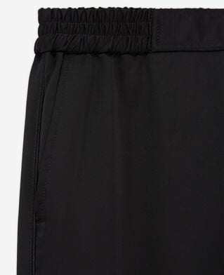 The Kooples WOMEN BLACK black satin joggers