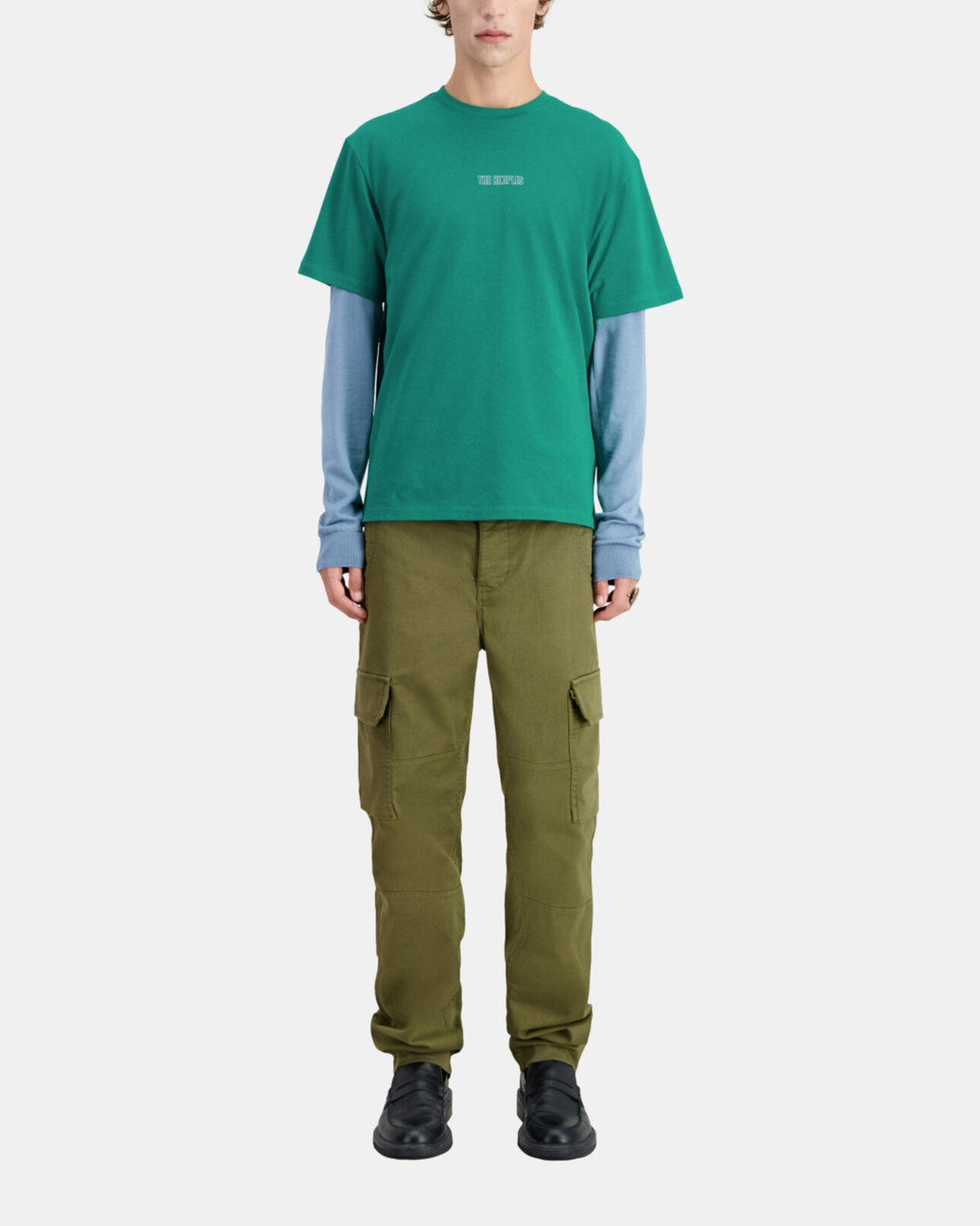 The Kooples HOMBRE FOREST camiseta verde logotipo para hombre