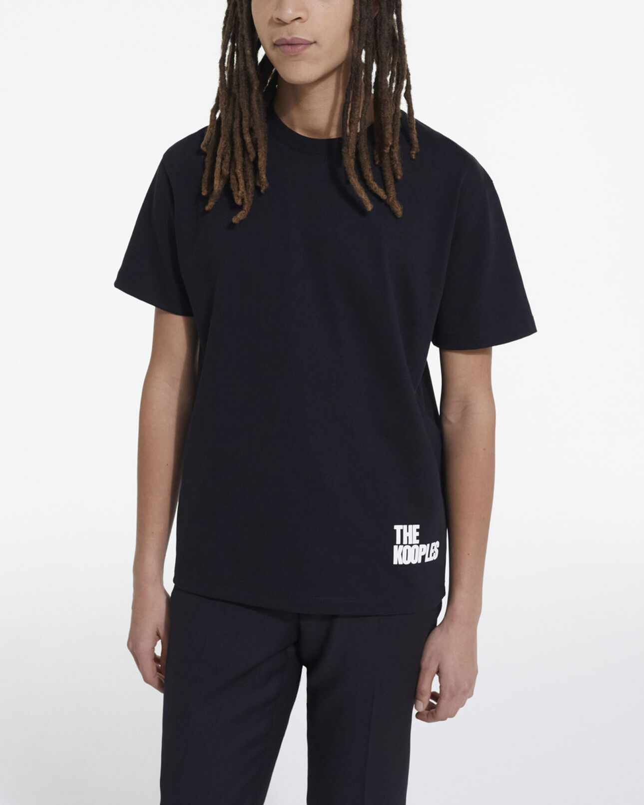 The Kooples MEN BLACK the kooples black logo t-shirt
