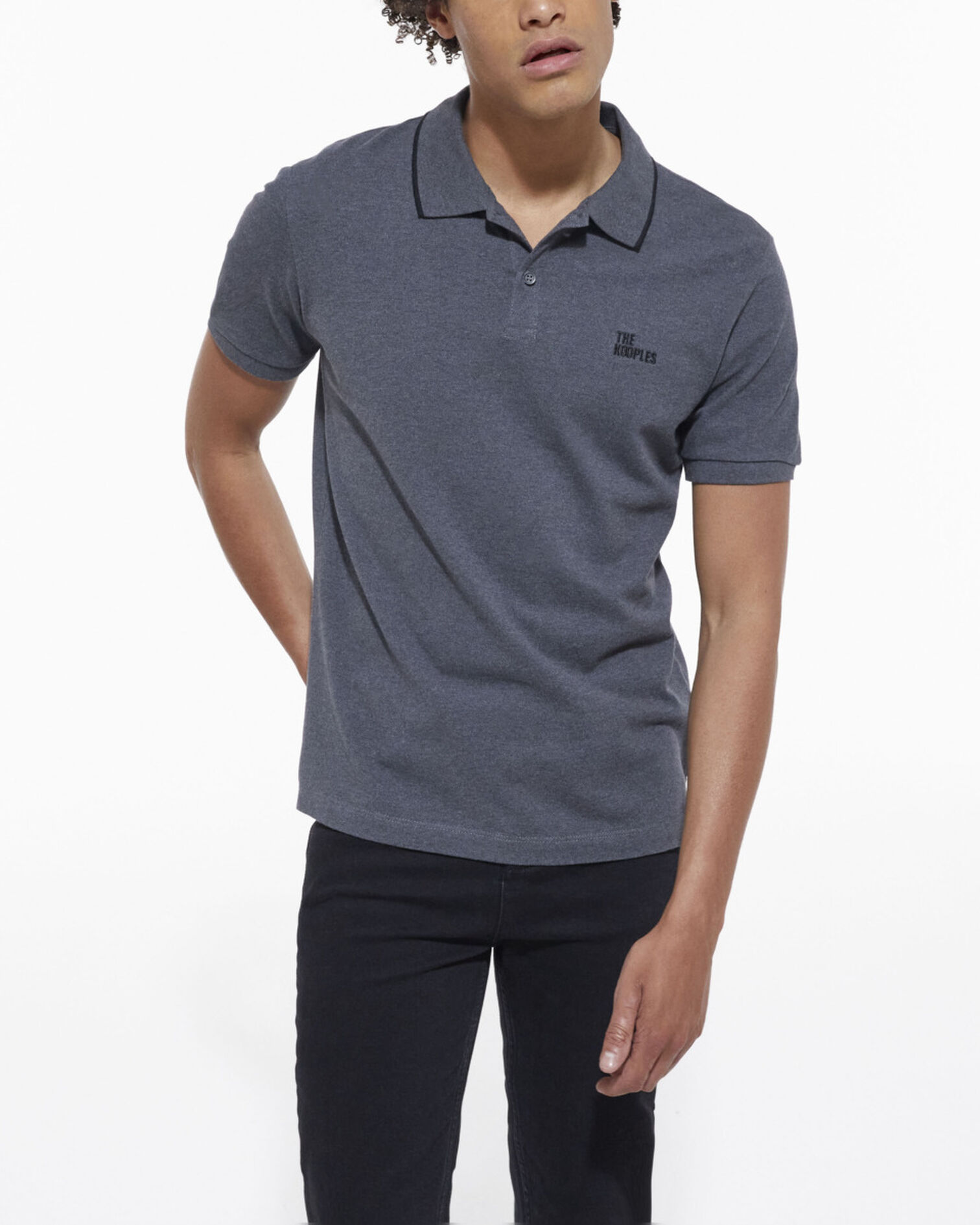Poloshirt grau, ANTHRACITE MELANGE, hi-res image number null