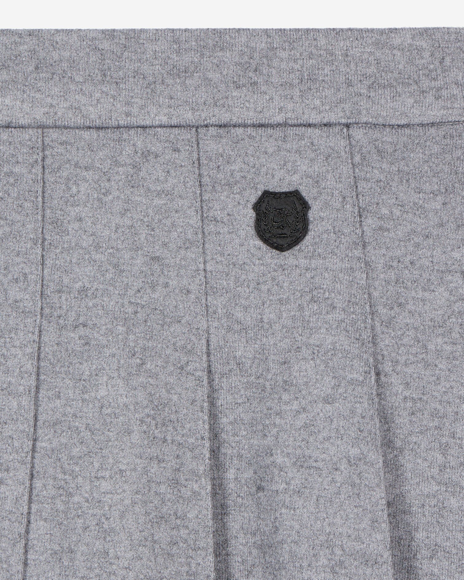 Jupe courte plissée grise, GREY MELANGE, hi-res image number null
