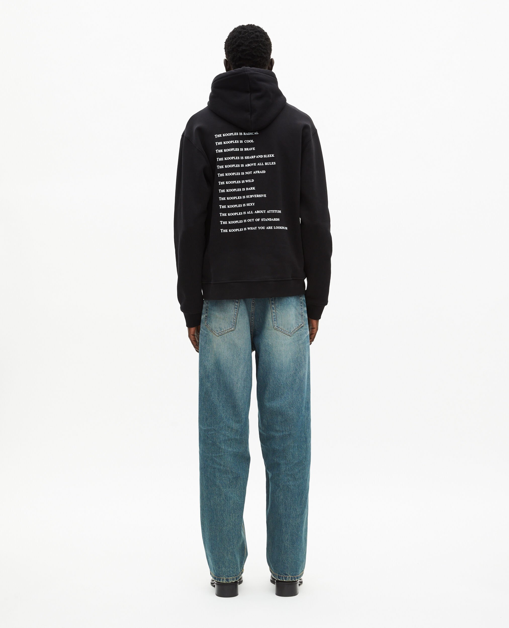 What is black hoodie, BLACK, hi-res image number null