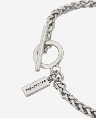 The Kooples H SILVER medium silver chain bracelet