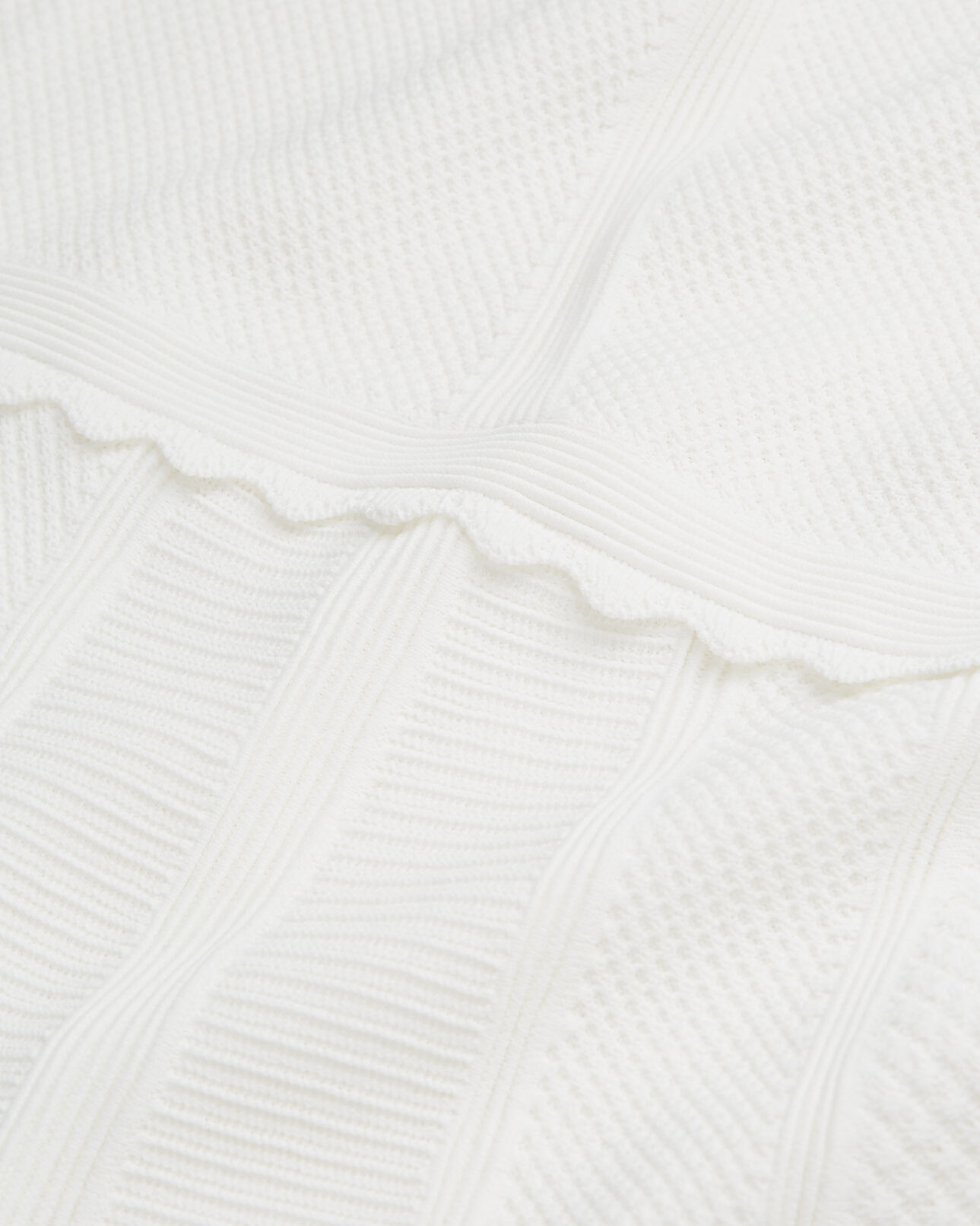 The Kooples FEMME WHITE robe courte blanche en maille