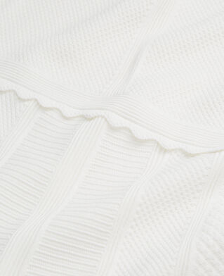 The Kooples FEMME WHITE robe courte blanche en maille