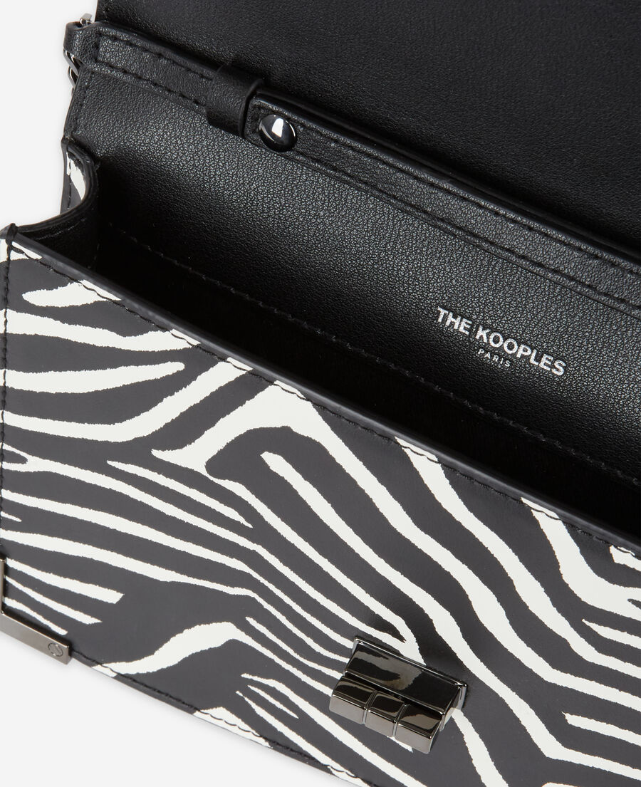 medium emily zebra-print clutch bag