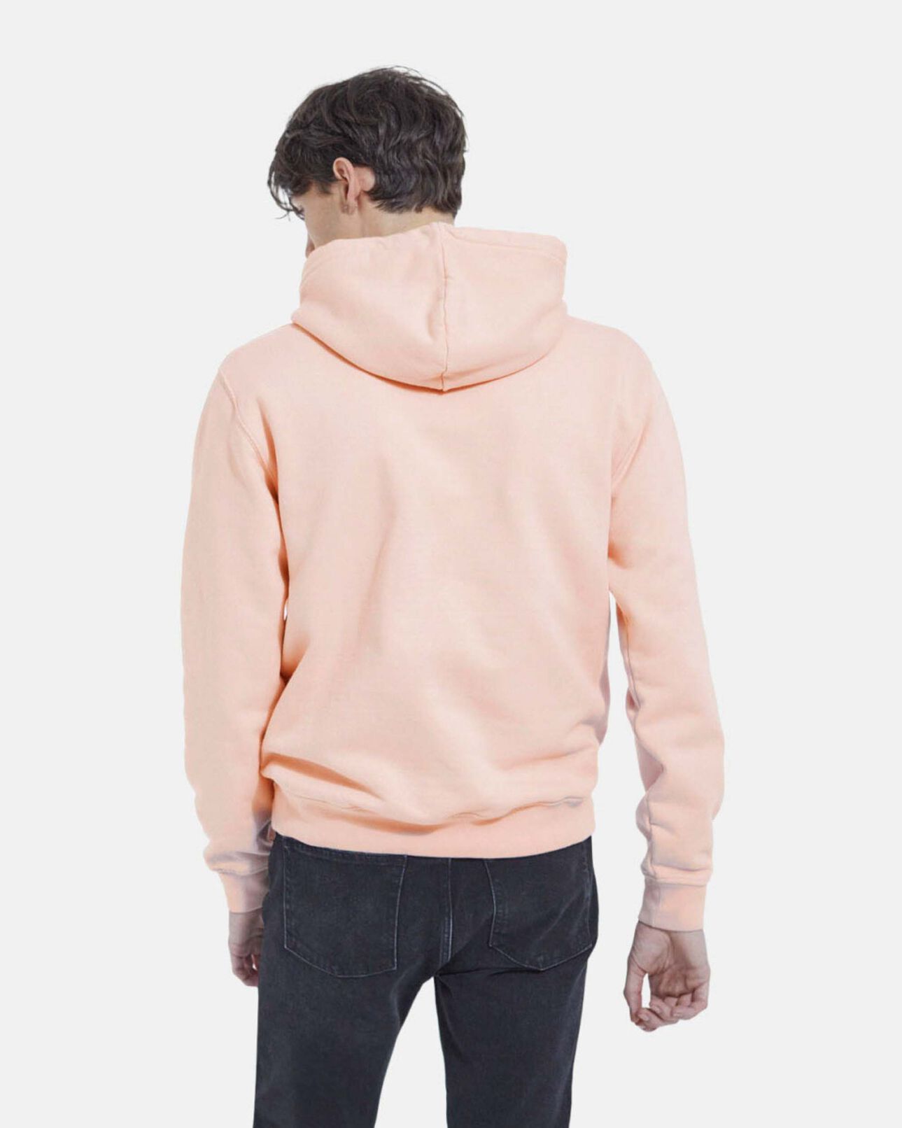 The Kooples MEN PINK pink cotton hoodie with logo on the chest
