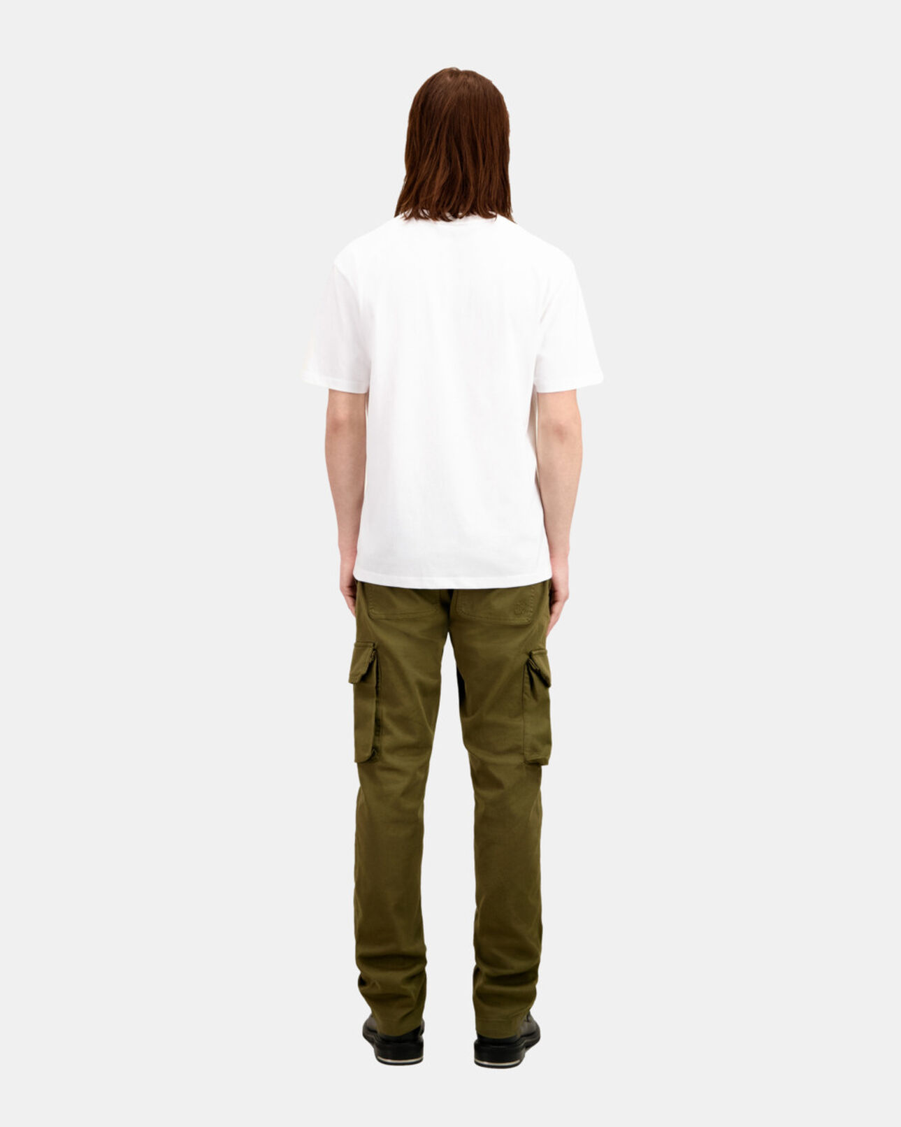 The Kooples HOMME WHITE t-shirt blanc avec broderie vintage skull