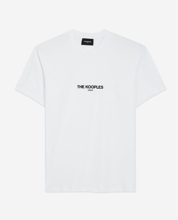 The Kooples HERREN WHITE weißes logo-t-shirt