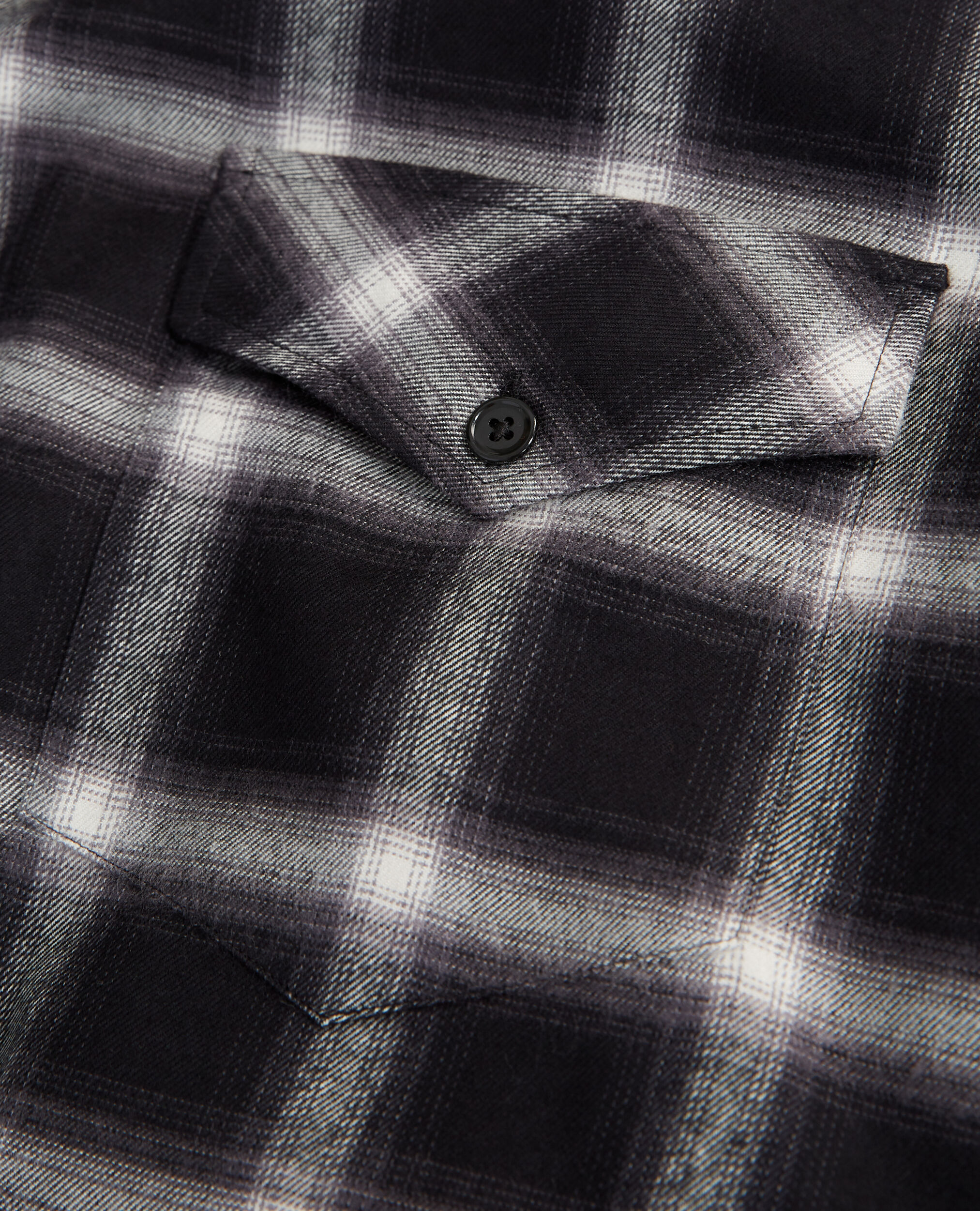 Chemise carreaux noire et blanche ample, BLACK-ECRU, hi-res image number null