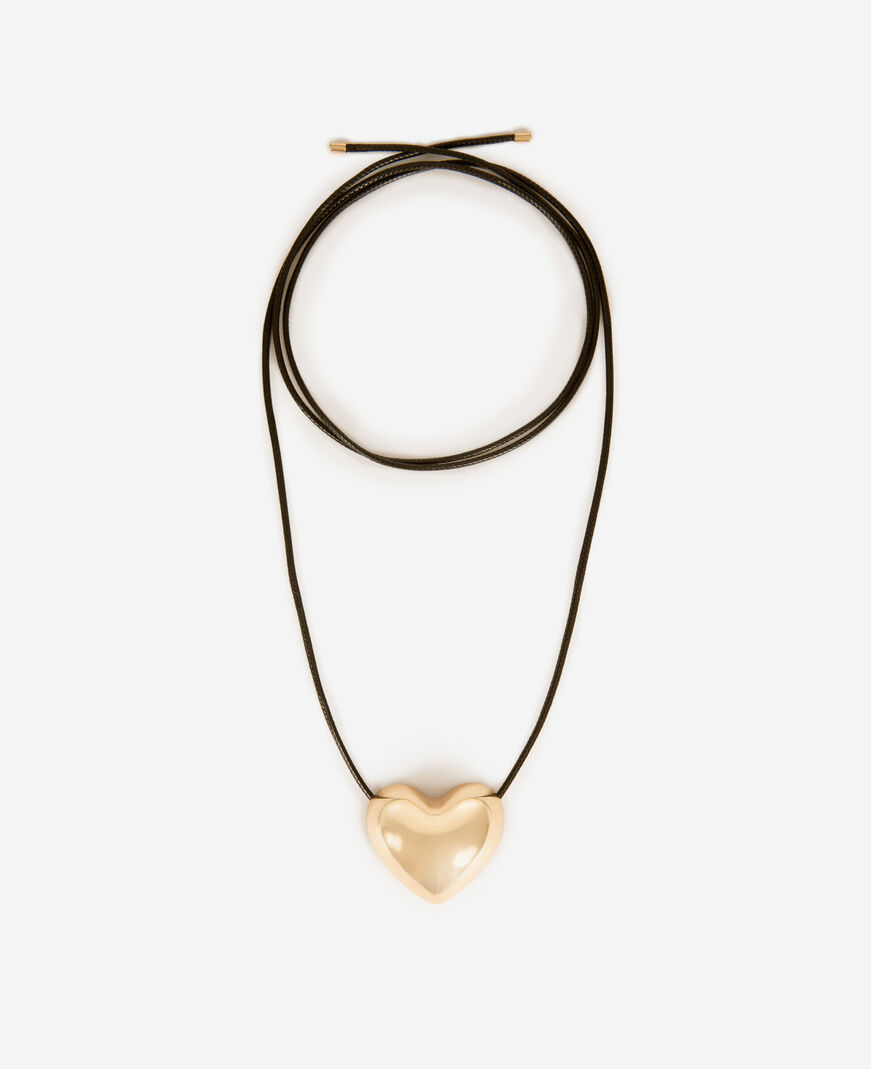 The Kooples FEMME GOLD collier pendentif cœur doré