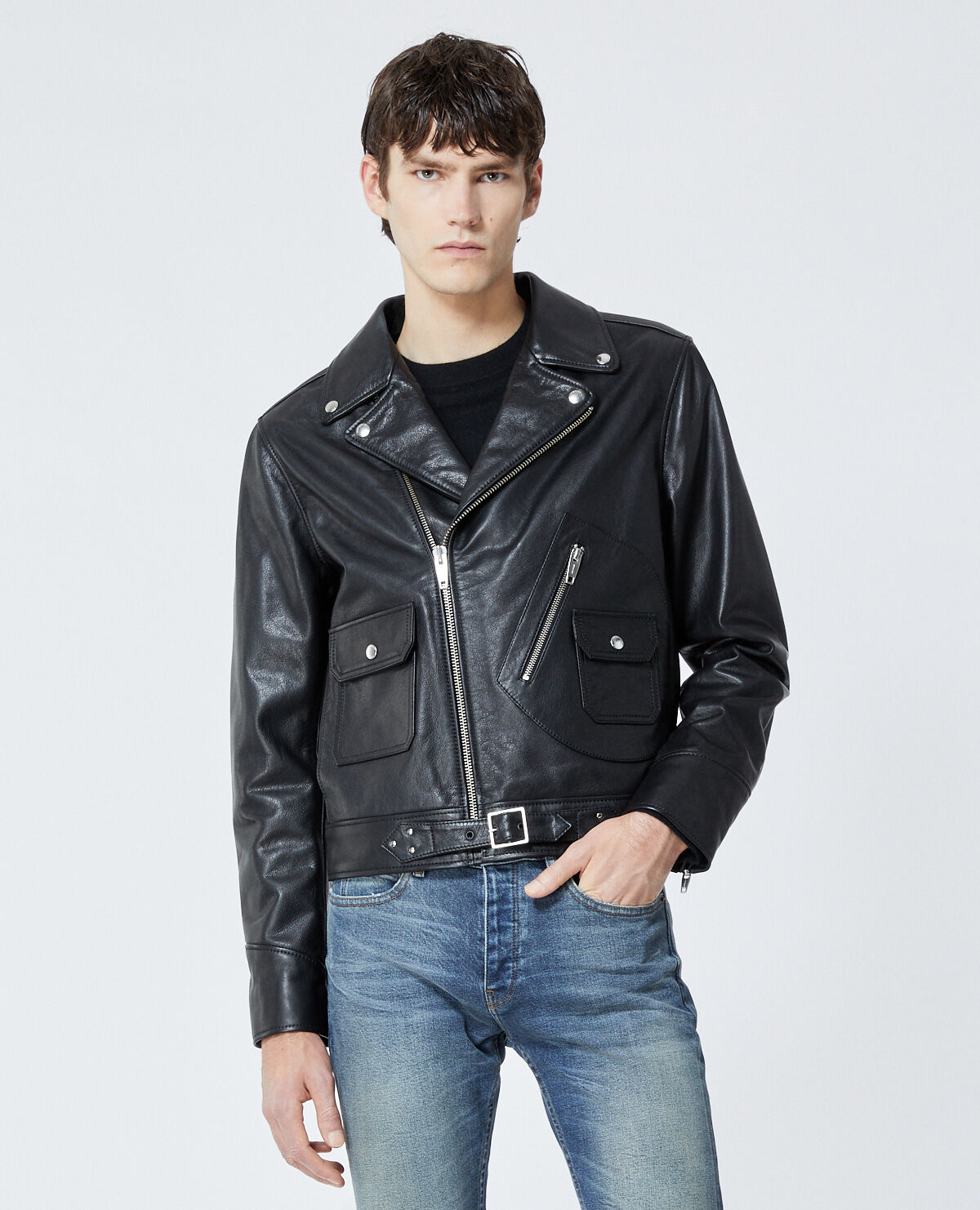 The kooples shop leather jacket mens