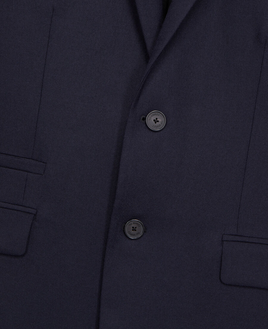 navy flannel suit jacket