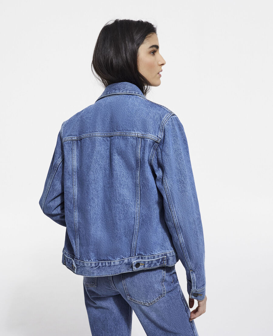 blue denim jacket