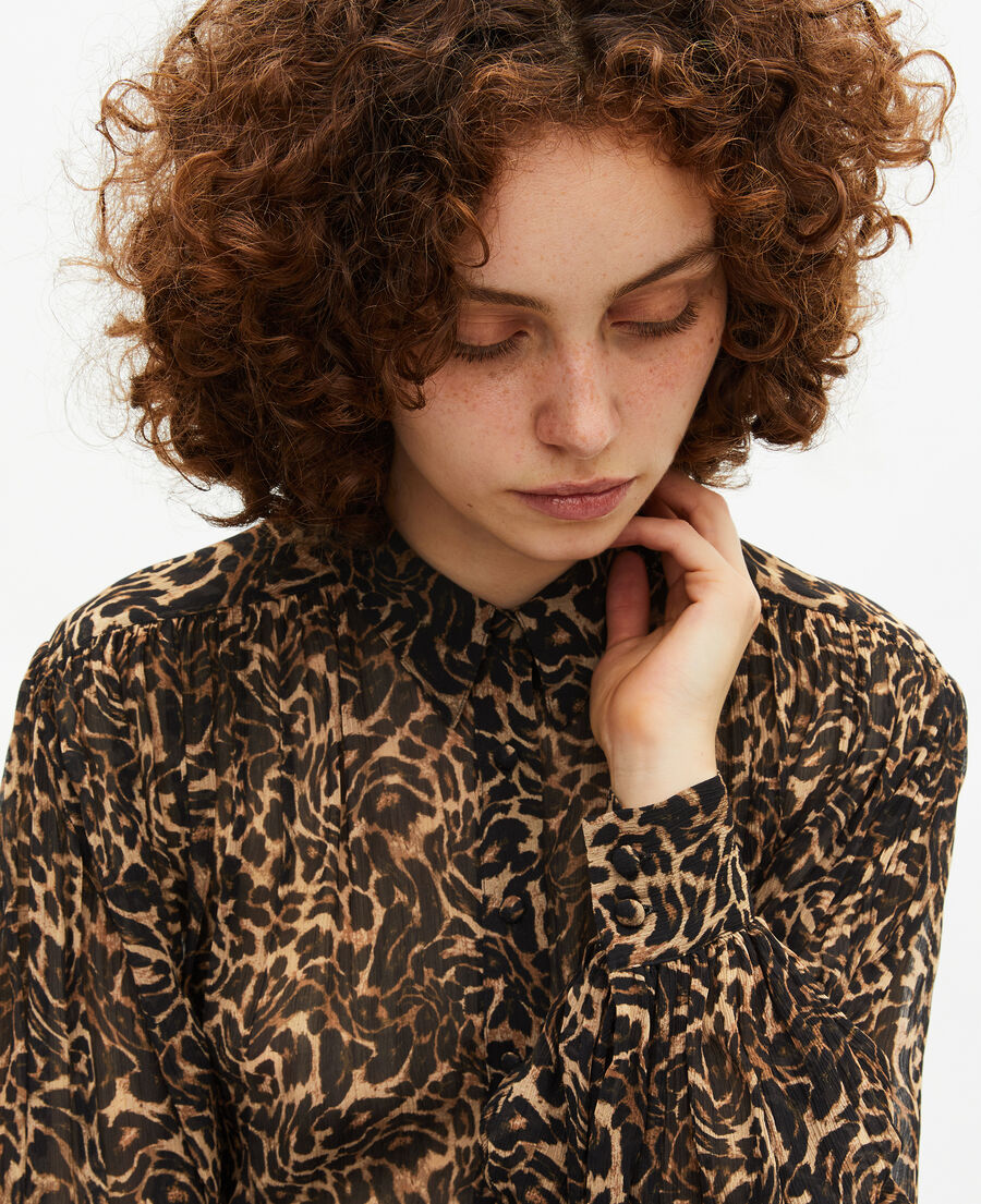 The Kooples FEMME LEOPARD chemise imprim&eacute; l&eacute;opard