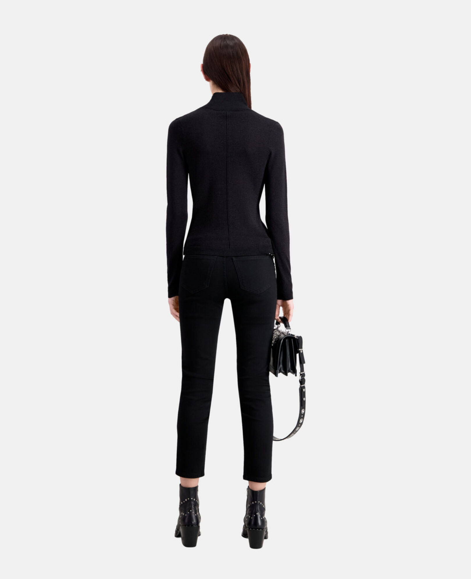 The Kooples WOMEN BLACK black glitter effect sweater