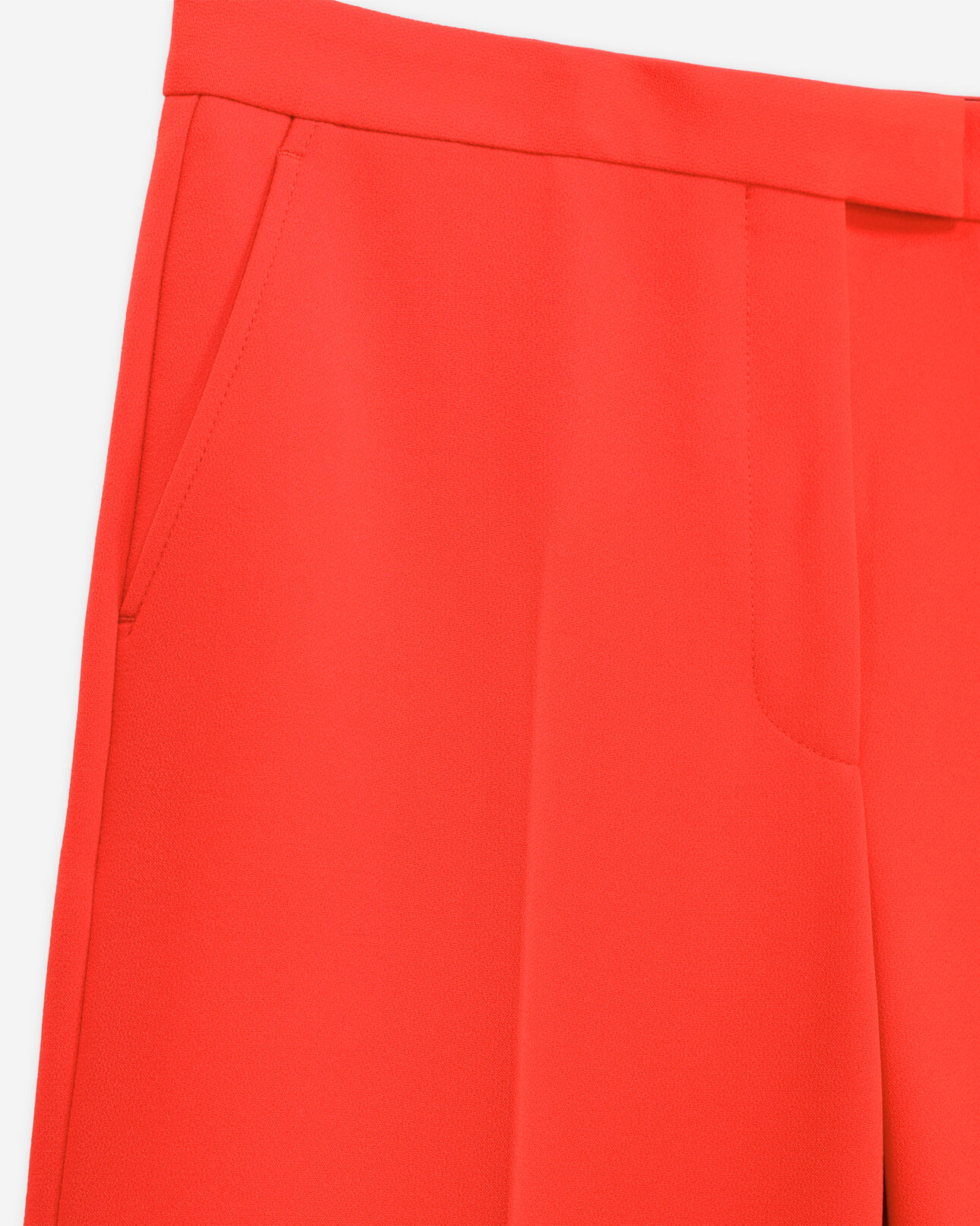 The Kooples FEMME ORANGE pantalon tailleur orange en crêpe
