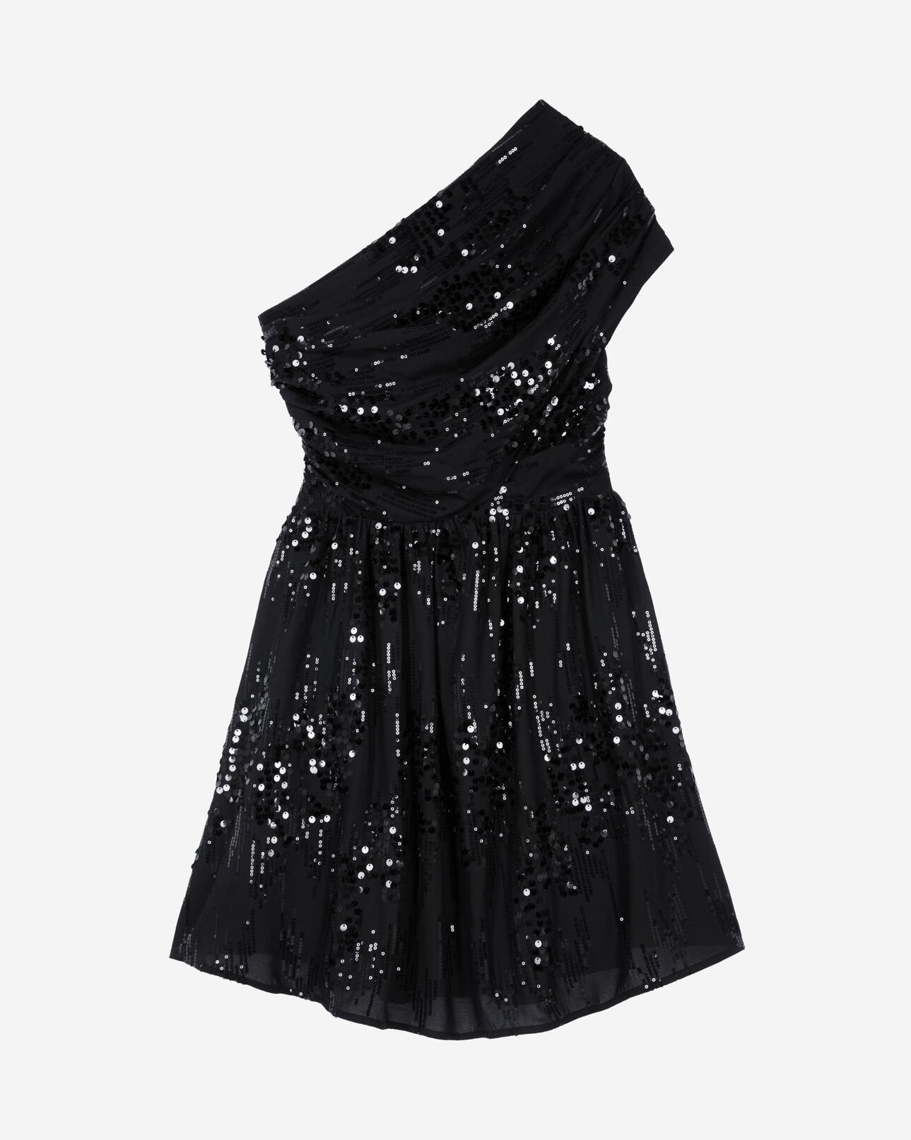 The Kooples MUJER BLACK vestido corto negro de lentejuelas