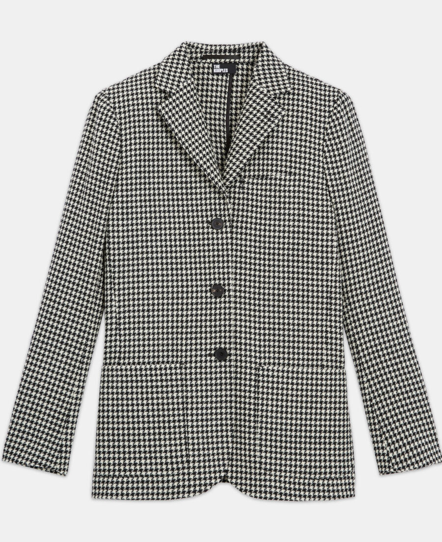 veste en laine imprimée