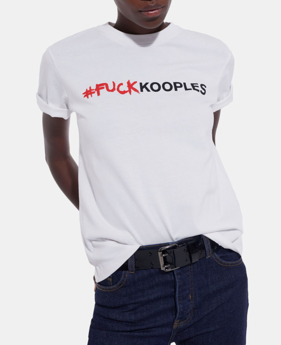 weißes t-shirt mit logo
