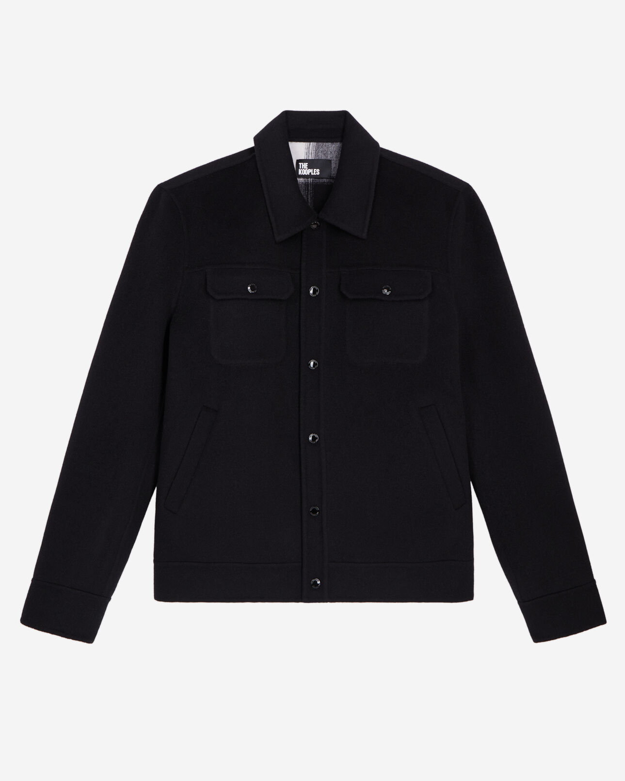 The Kooples HOMME BLACK blouson style surchemise noir