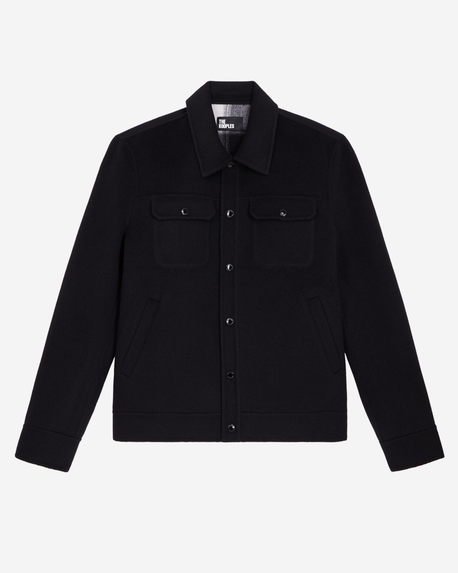 Blouson style surchemise noir, BLACK, hi-res image number null