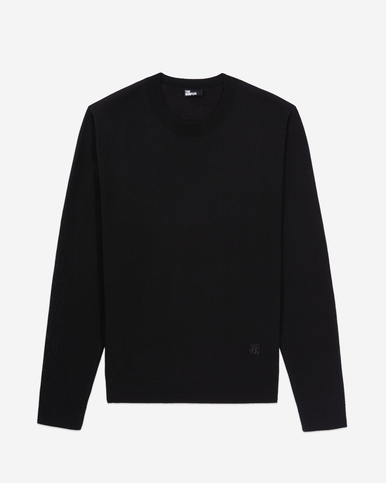 The Kooples MEN BLACK black merino wool sweater