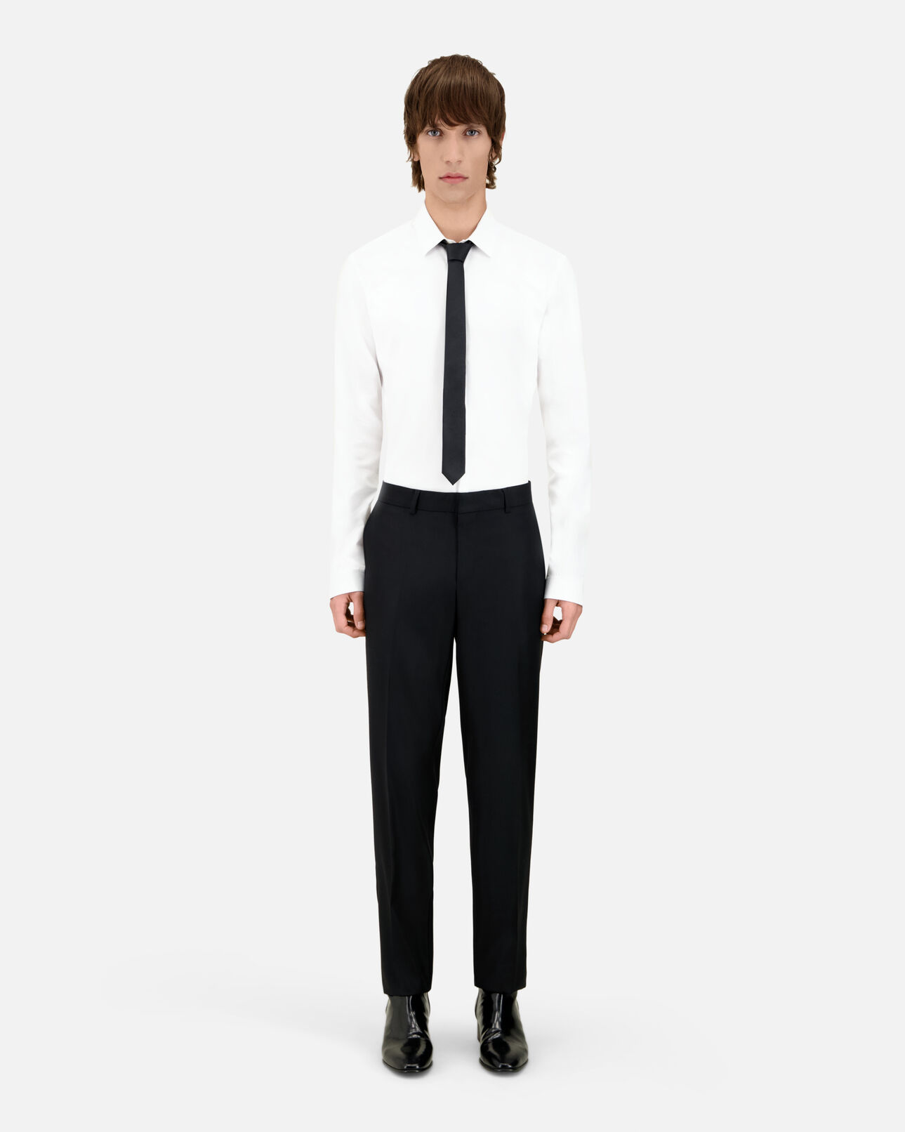The Kooples HOMME BLACK pantalon de costume super 100's