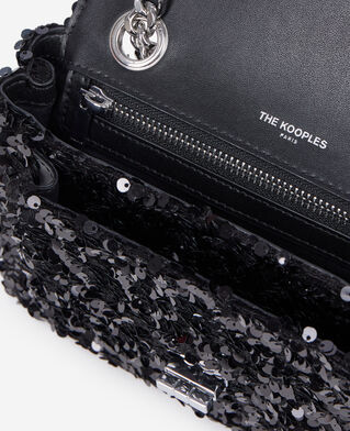 The Kooples WOMEN BLACK emily soft bag with black sequins