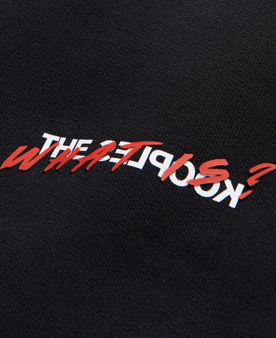 The Kooples MEN BLACK black joggers with what is print