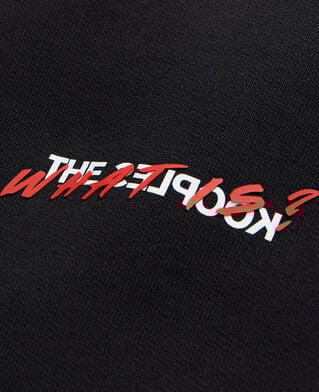 The Kooples MEN BLACK black joggers with what is print