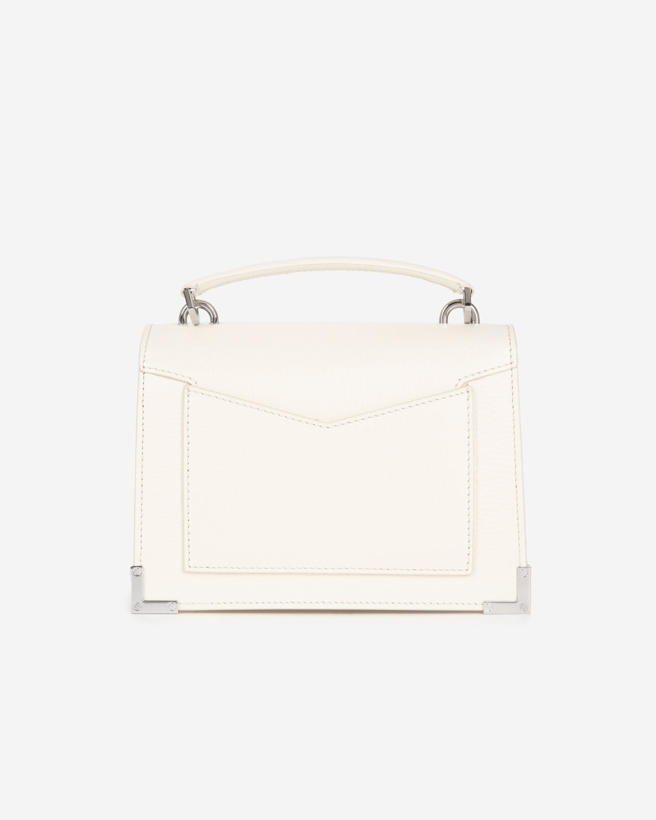 The Kooples WOMEN WHITE emily small white grained leather bag