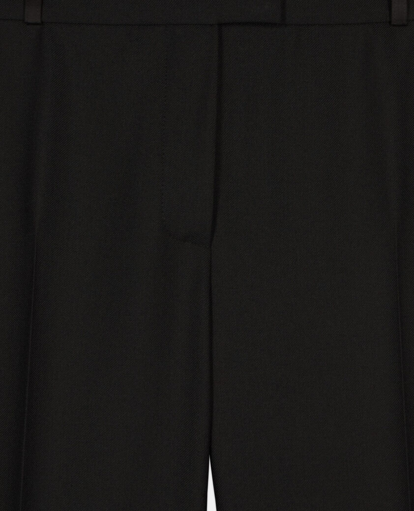 The Kooples MUJER BLACK pantal&oacute;n traje grande negro