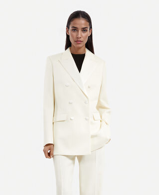 The Kooples FEMME ECRU veste de smoking écrue
