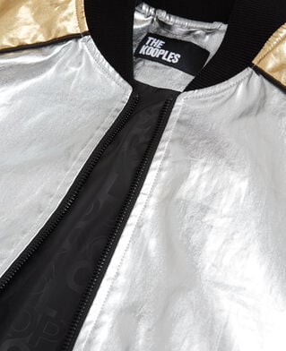 The Kooples FEMME SILVER / GOLD blouson bicolore