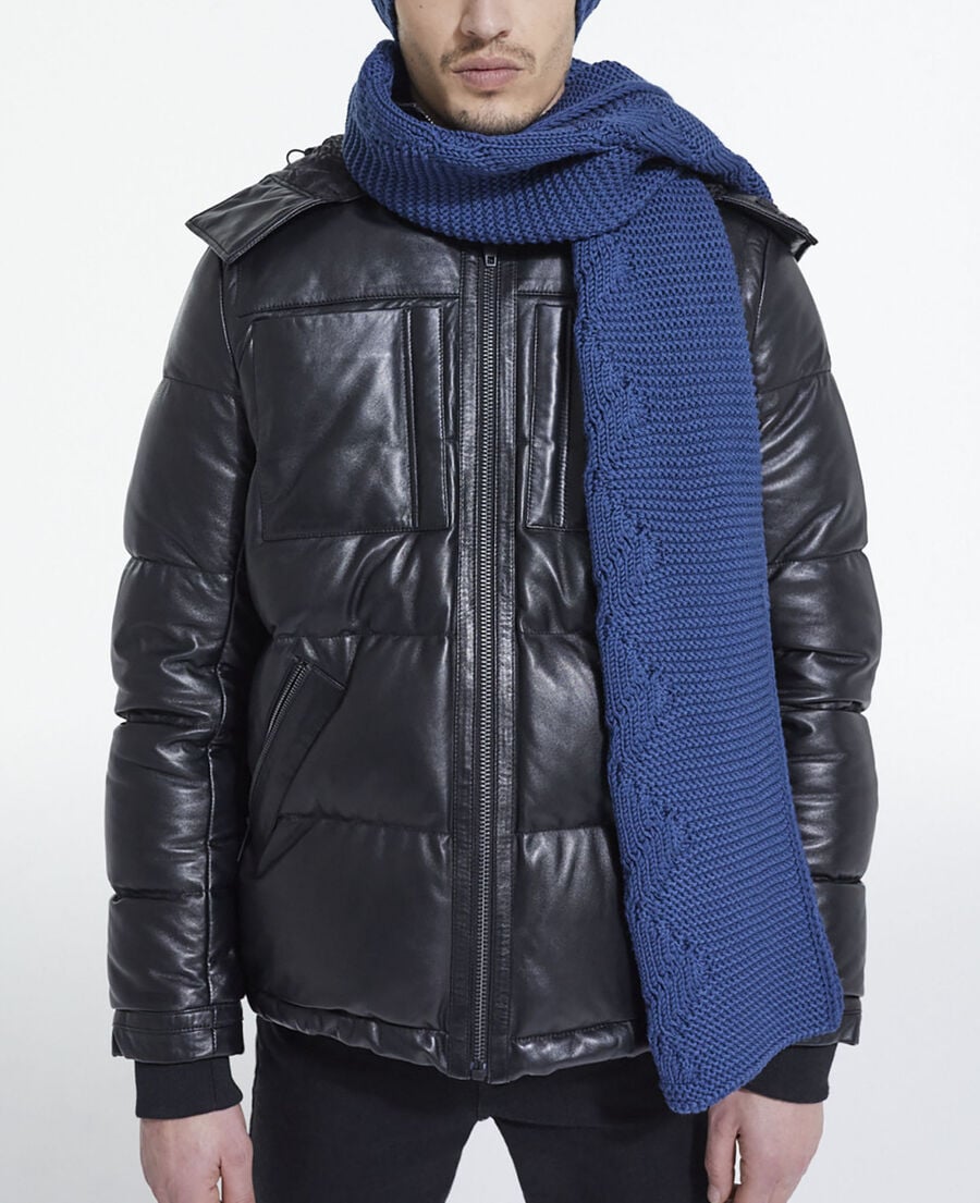 The Kooples MIXED BLUE blue wool scarf