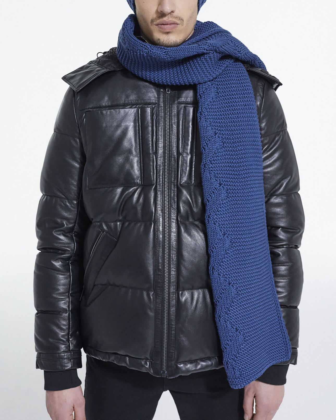 The Kooples MIXTA BLUE bufanda lana azul