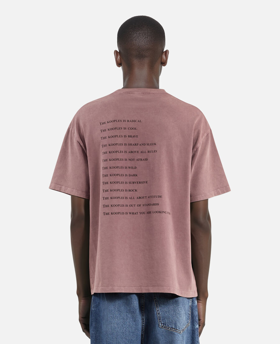 The Kooples H FIGUE what is burgundy t-shirt