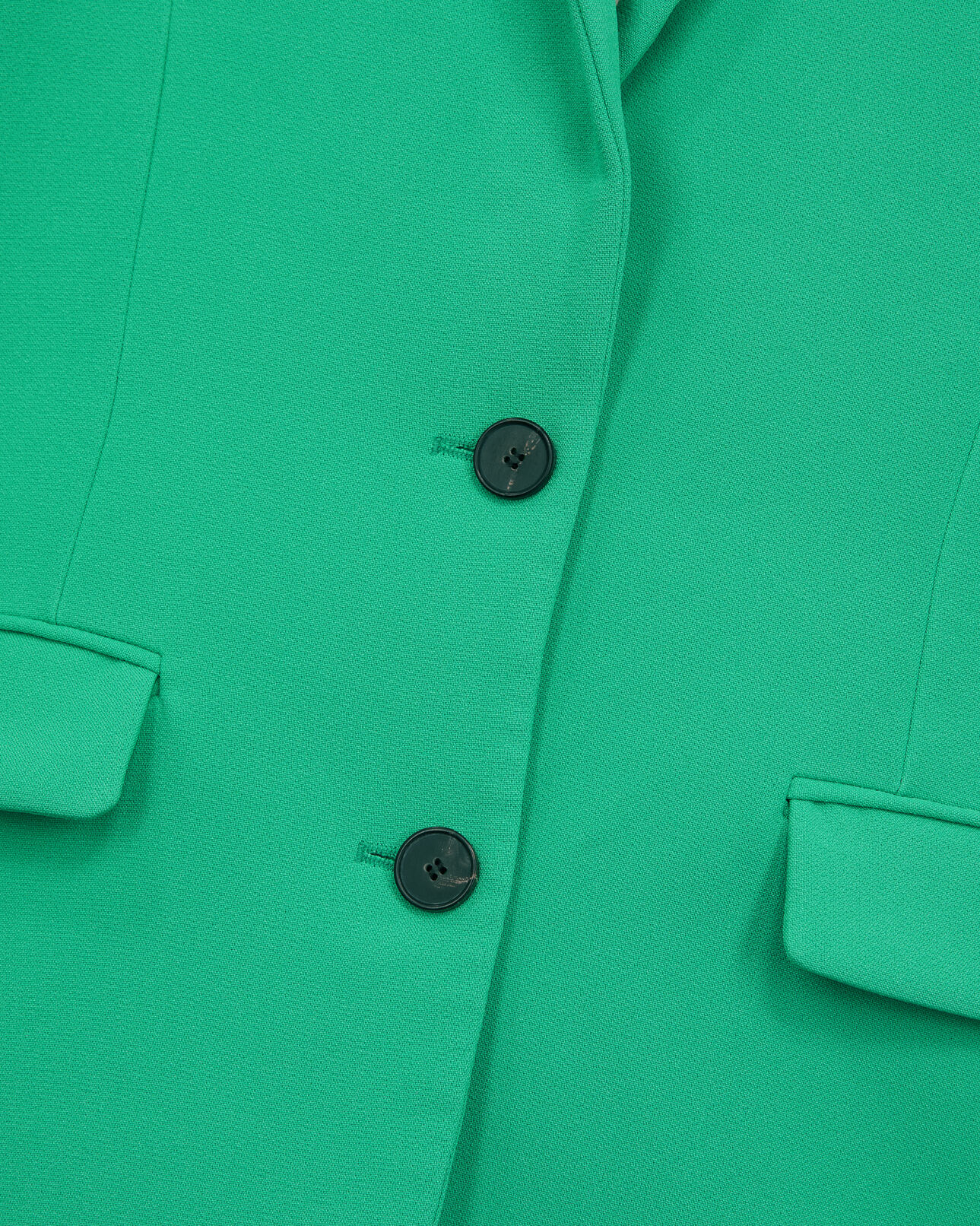 The Kooples FEMME GREEN veste tailleur verte en crêpe