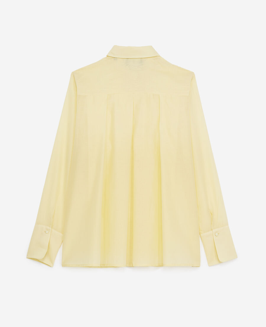 The Kooples FEMME LIGHT YELLOW chemise jaune clair col classique